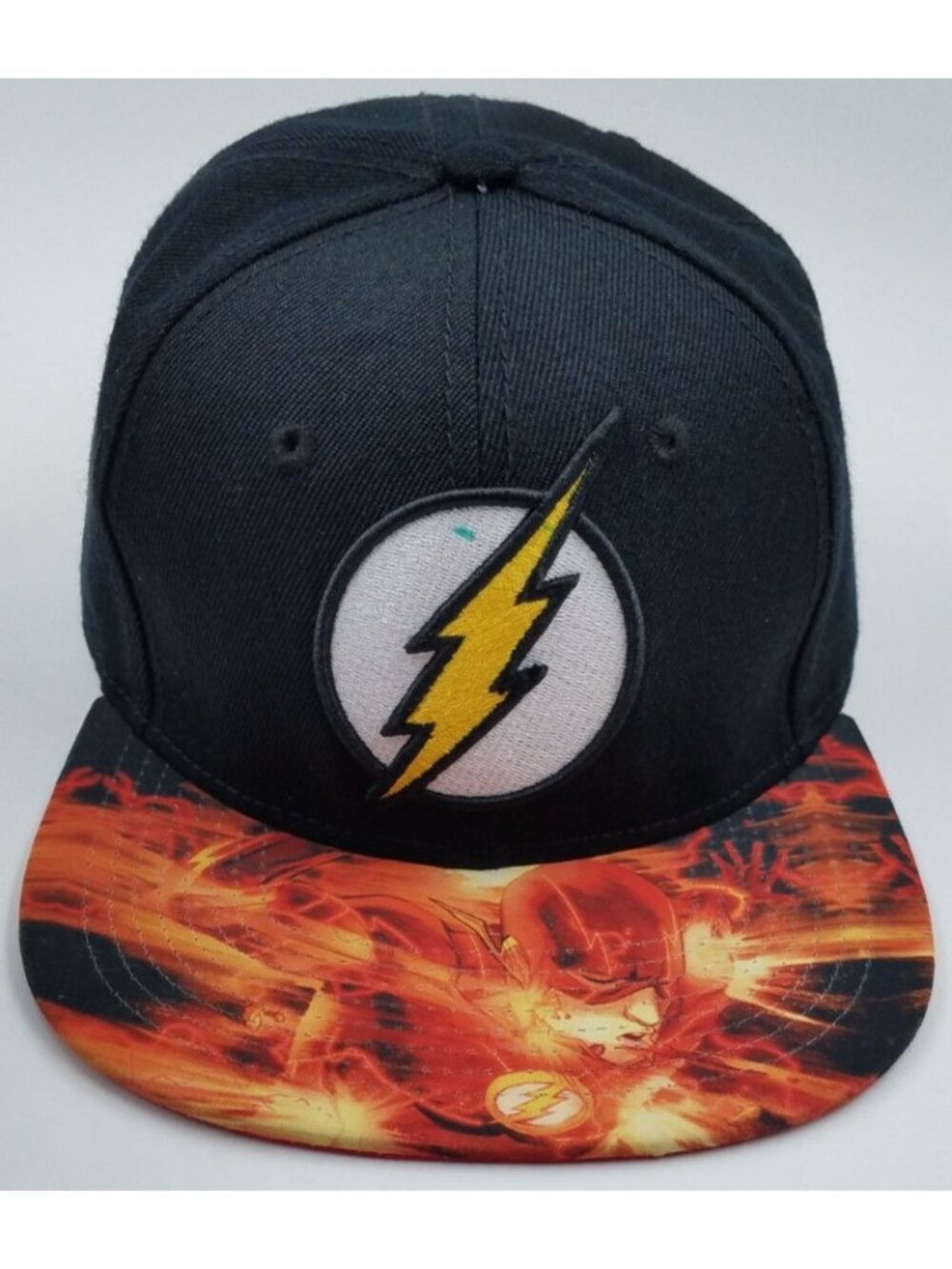 DC Comics Originals The Flash Black Graphic Adjustable Snapback Hat Cap